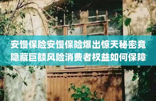 安馒保险安馒保险爆出惊天秘密竟隐藏巨额风险消费者权益如何保障