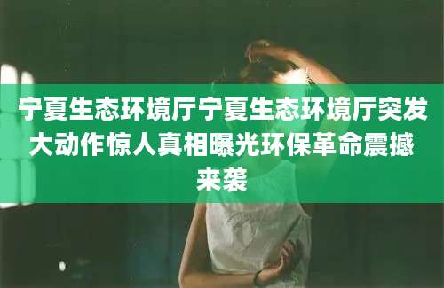 宁夏生态环境厅宁夏生态环境厅突发大动作惊人真相曝光环保革命震撼来袭