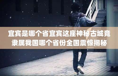 宜宾是哪个省宜宾这座神秘古城竟隶属我国哪个省份全国震惊揭秘