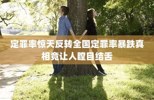 定罪率惊天反转全国定罪率暴跌真相竟让人瞠目结舌
