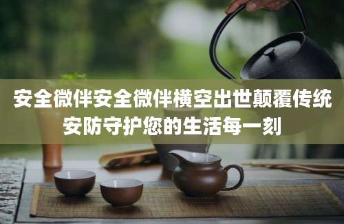 安全微伴安全微伴横空出世颠覆传统安防守护您的生活每一刻