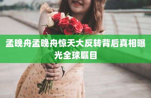 孟晚舟孟晚舟惊天大反转背后真相曝光全球瞩目