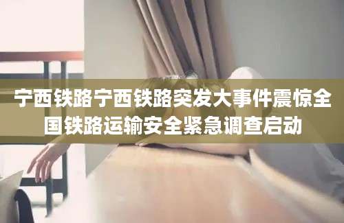 宁西铁路宁西铁路突发大事件震惊全国铁路运输安全紧急调查启动