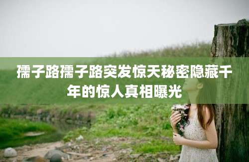 孺子路孺子路突发惊天秘密隐藏千年的惊人真相曝光