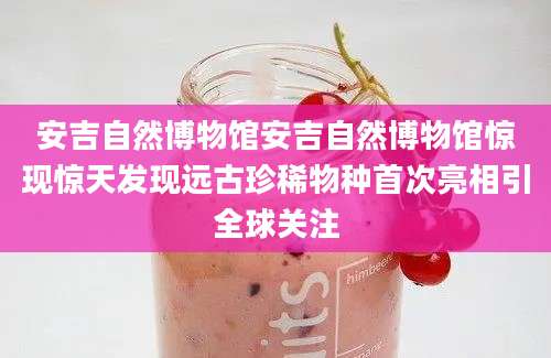 安吉自然博物馆安吉自然博物馆惊现惊天发现远古珍稀物种首次亮相引全球关注