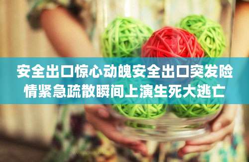 安全出口惊心动魄安全出口突发险情紧急疏散瞬间上演生死大逃亡
