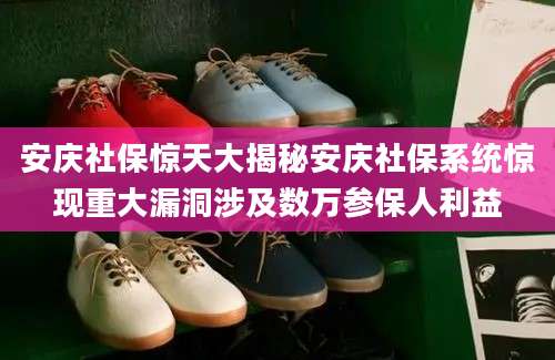 安庆社保惊天大揭秘安庆社保系统惊现重大漏洞涉及数万参保人利益