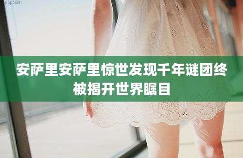 安萨里安萨里惊世发现千年谜团终被揭开世界瞩目