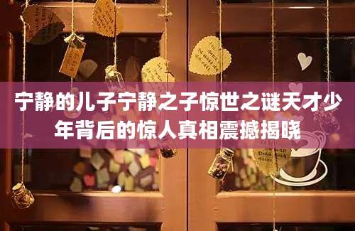 宁静的儿子宁静之子惊世之谜天才少年背后的惊人真相震撼揭晓