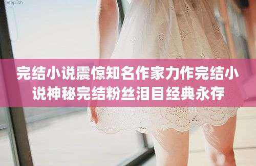 完结小说震惊知名作家力作完结小说神秘完结粉丝泪目经典永存