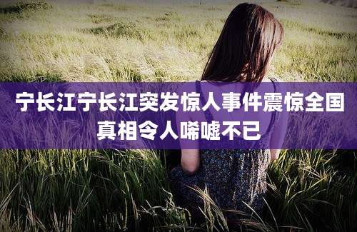 宁长江宁长江突发惊人事件震惊全国真相令人唏嘘不已